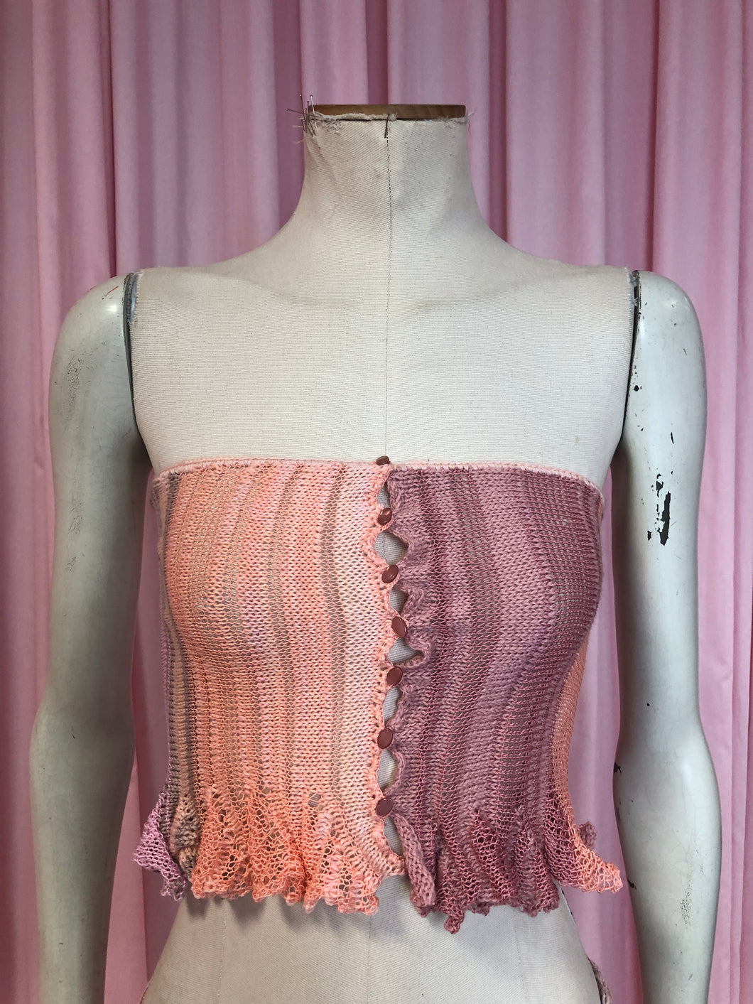 KNITTED TOP PINK